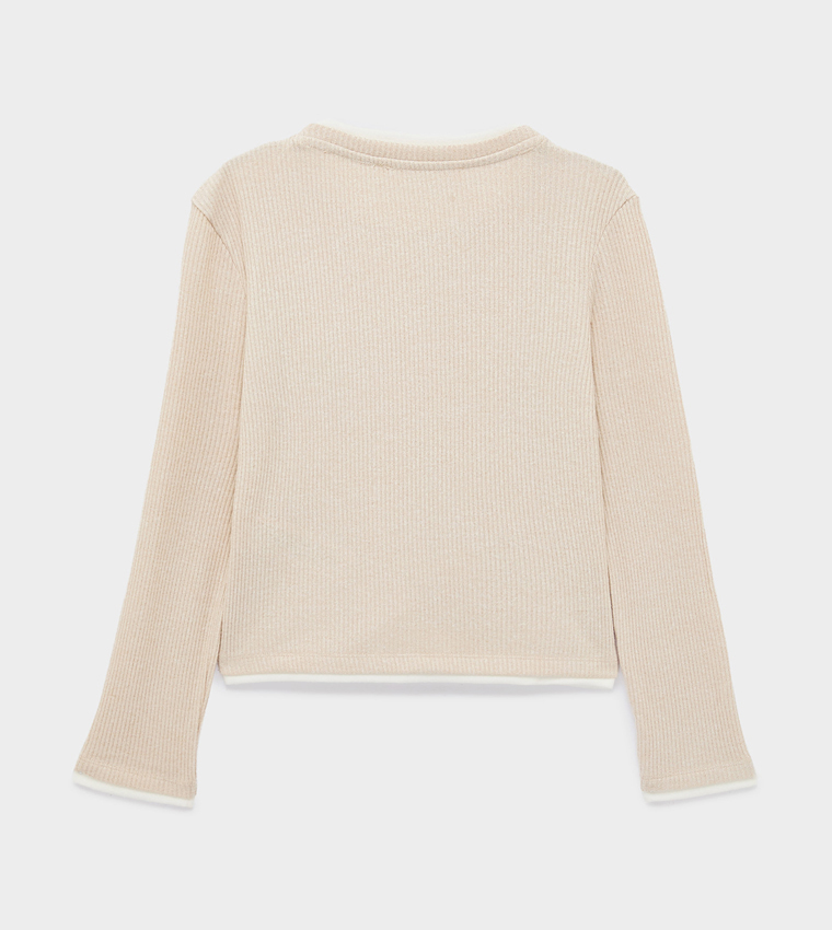 كوتون  توبات كاجوال  - بيج Casual Tops
