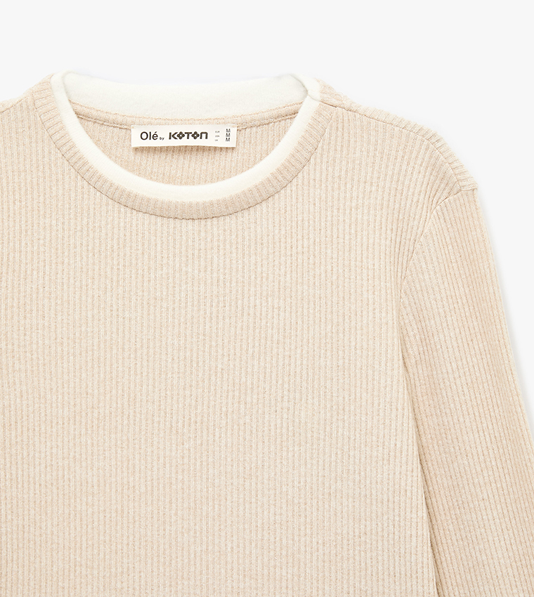 كوتون  توبات كاجوال  - بيج Casual Tops