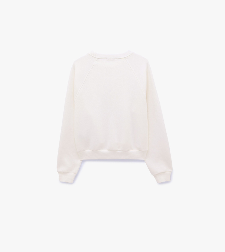 Solid Crew Neck Sweatshirt