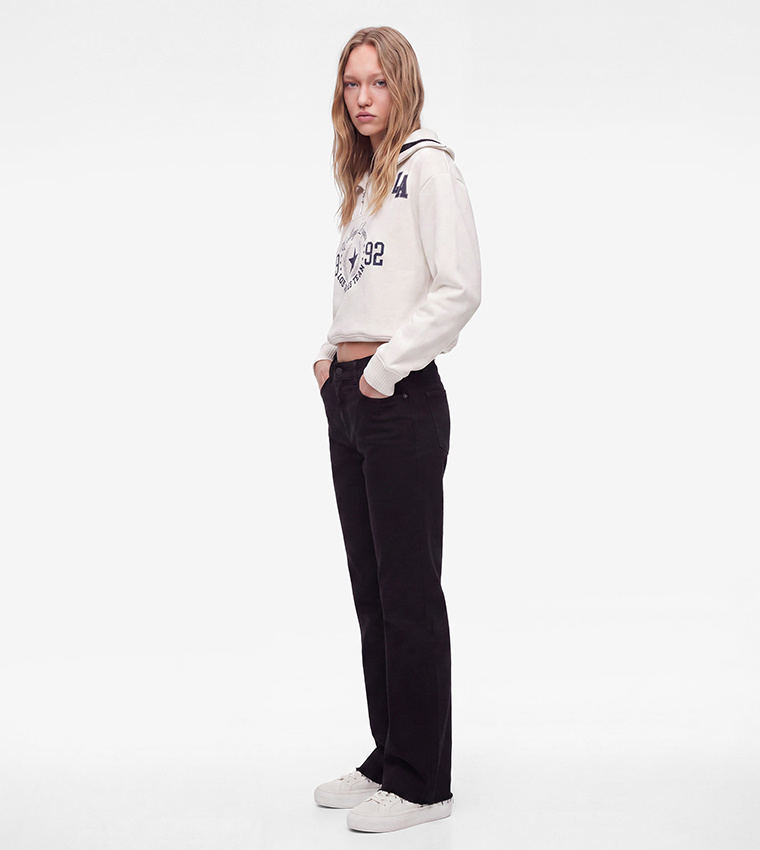 Graphic Crew Neck Oversized Sweatshirt