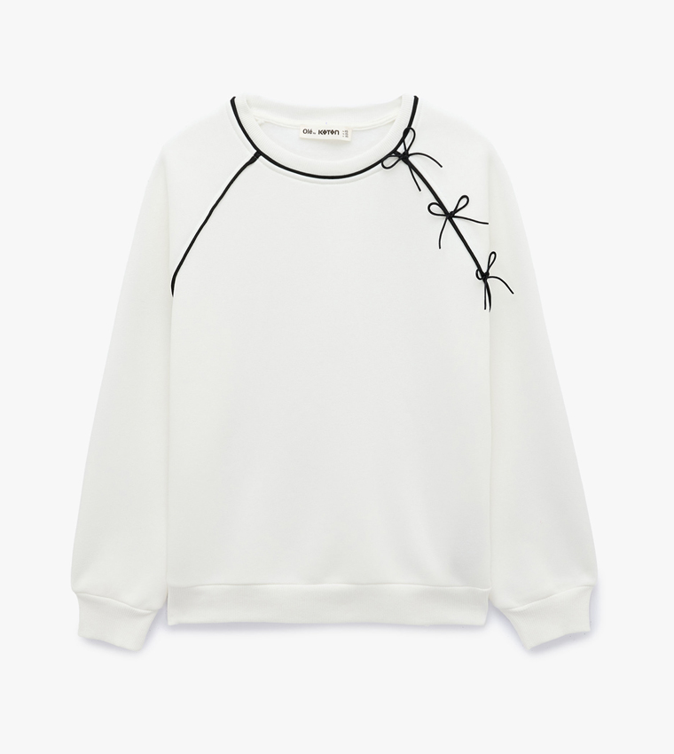 Koton  Sweatshirts - White Sweatshirts