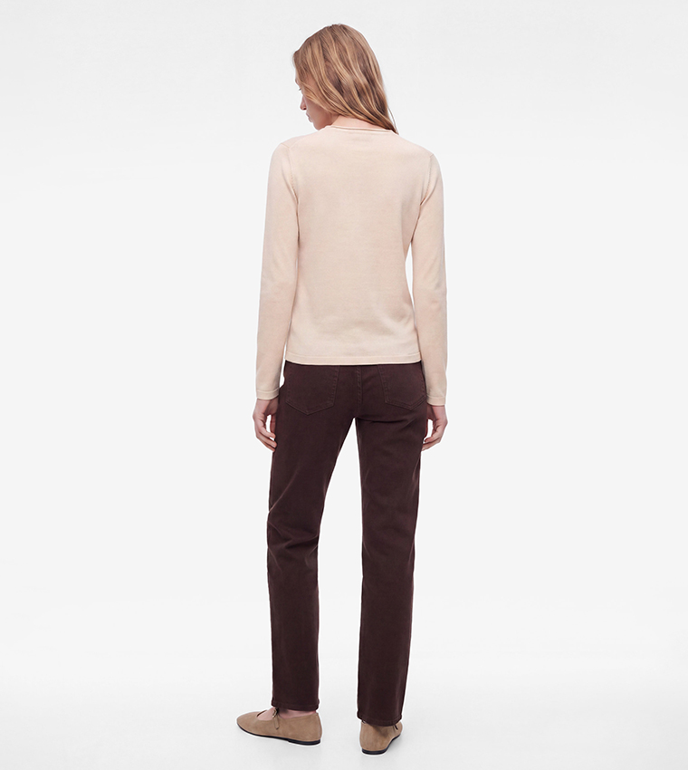 Koton  Long Sleeve T-Shirts - Beige Long Sleeve T-Shirts