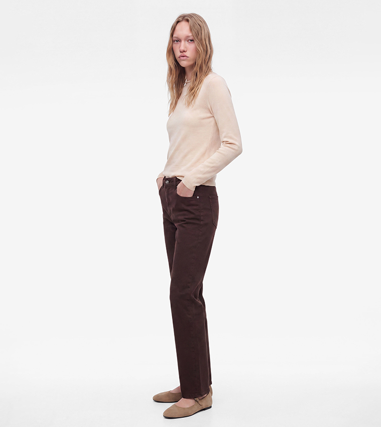 Koton  Long Sleeve T-Shirts - Beige Long Sleeve T-Shirts
