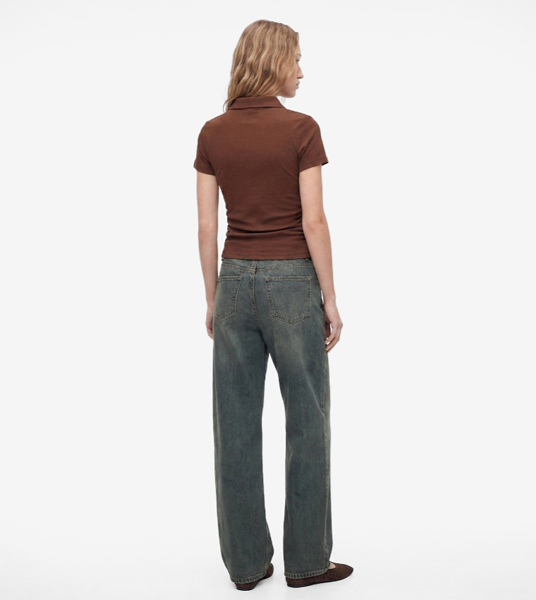 كوتون  تيشيرتات بولو - بني  Short Sleeve T-Shirts