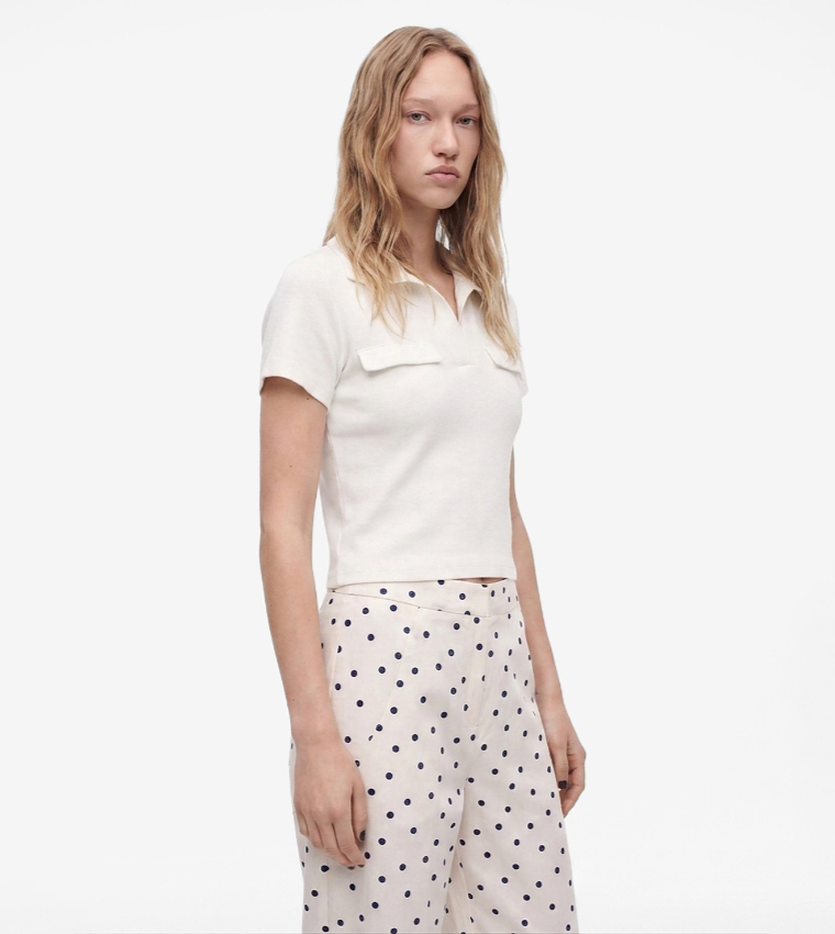 Solid Short Sleeve Polo T-Shirt