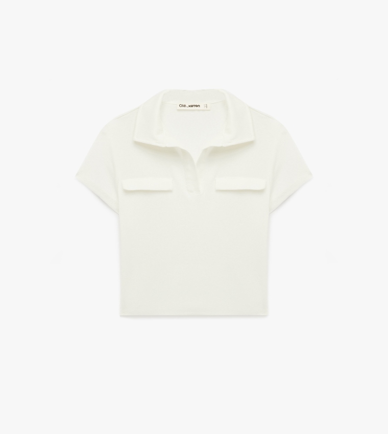 Solid Short Sleeve Polo T-Shirt