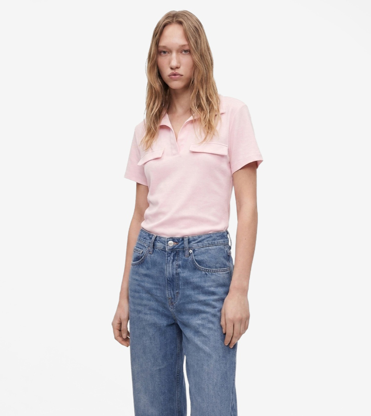 Solid Short Sleeves Polo T-Shirt