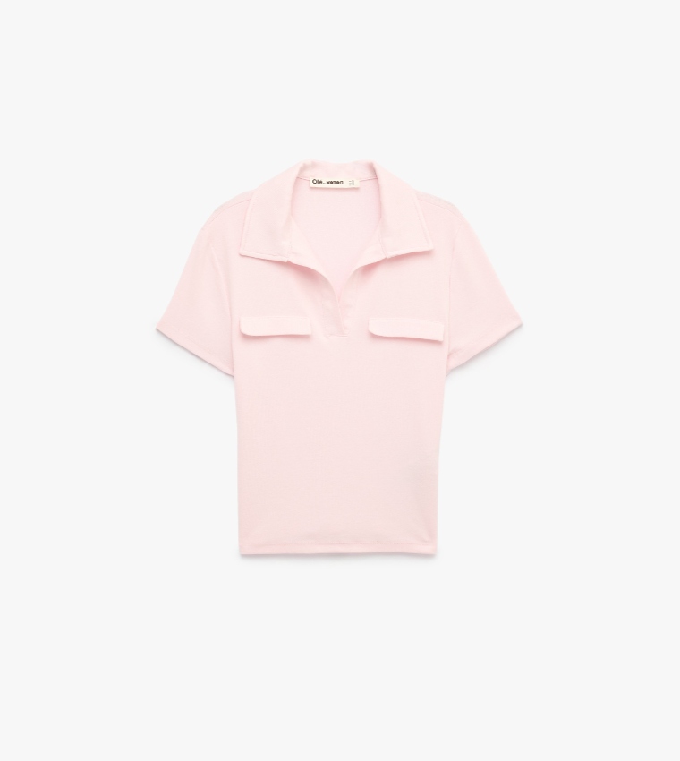 Solid Short Sleeves Polo T-Shirt