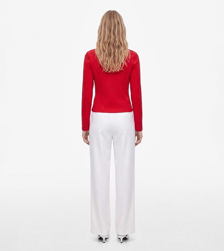 Koton  Long Sleeve T-Shirts - Red Long Sleeve T-Shirts