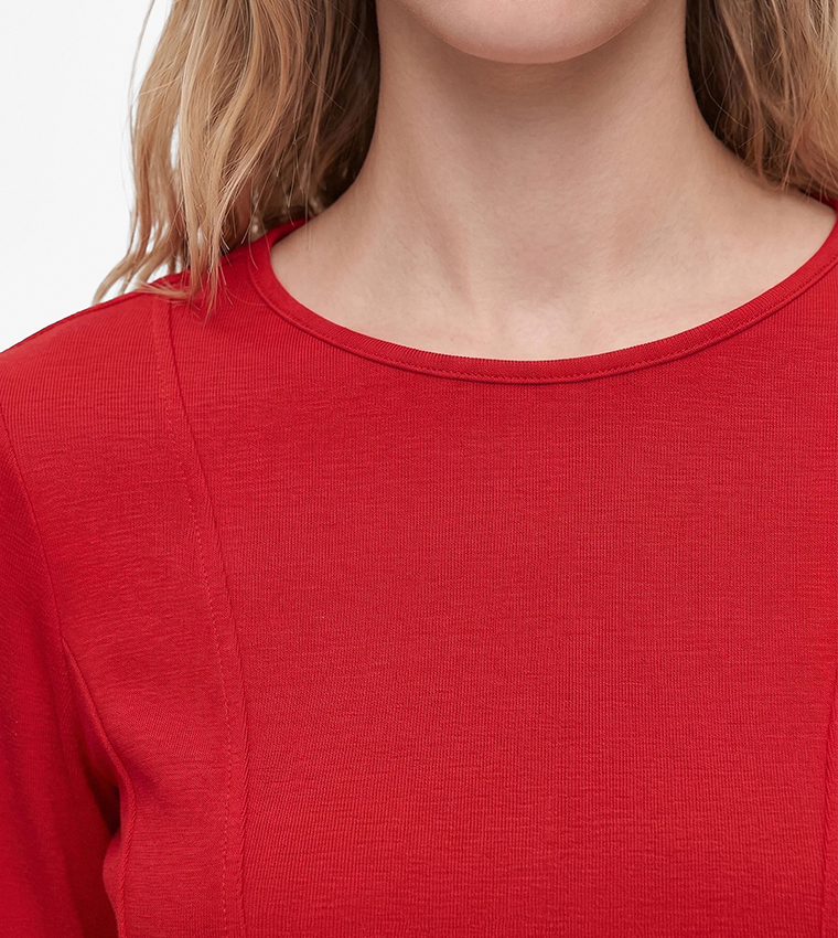 Koton  Long Sleeve T-Shirts - Red Long Sleeve T-Shirts