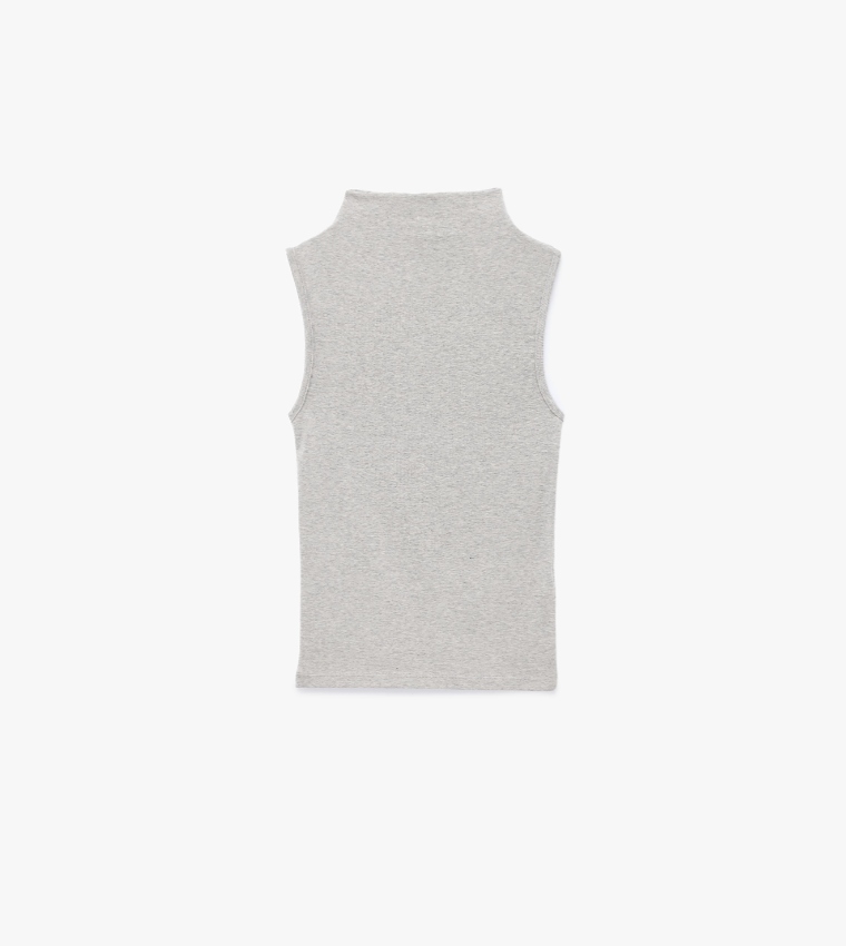 كوتون  توبات بلا أكمام  - LIGHT GREY Mini Skirts
