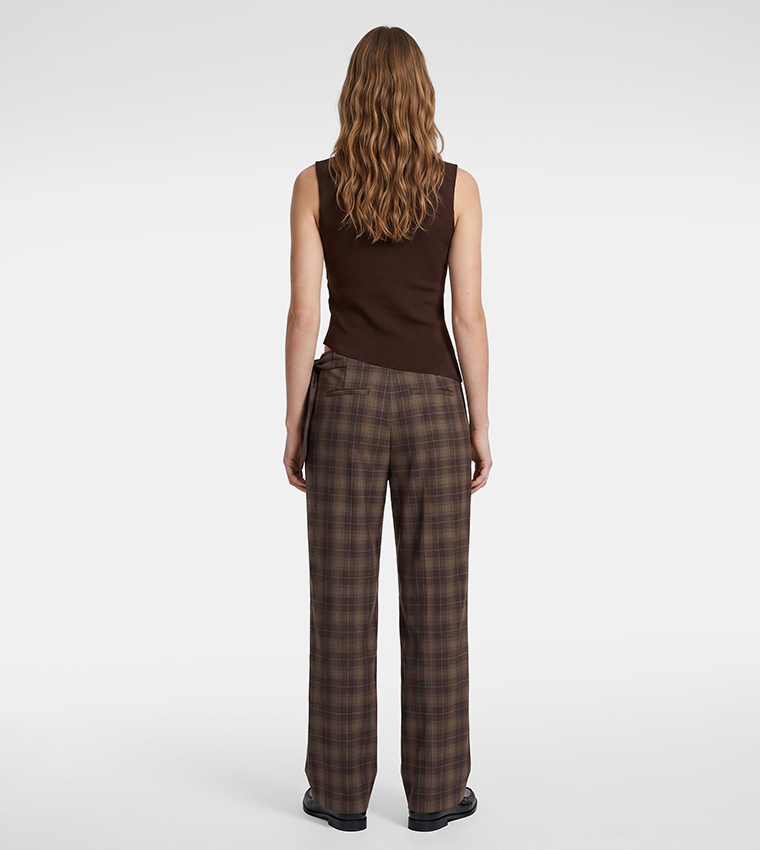 Koton  Sleeveless Tops - Brown Sleeveless Tops