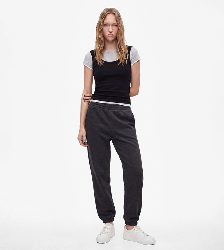 Solid Relaxed Fit Joggers