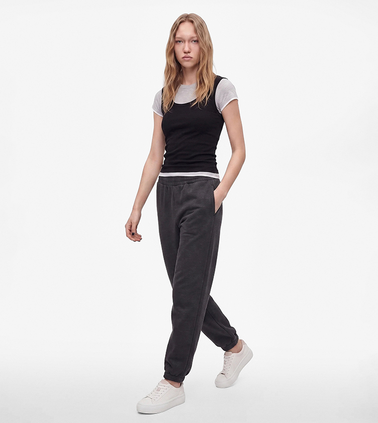 Solid Relaxed Fit Joggers