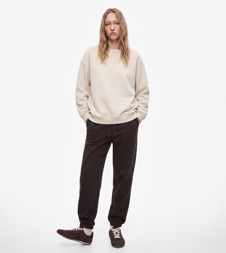 Solid Relaxed Fit Joggers
