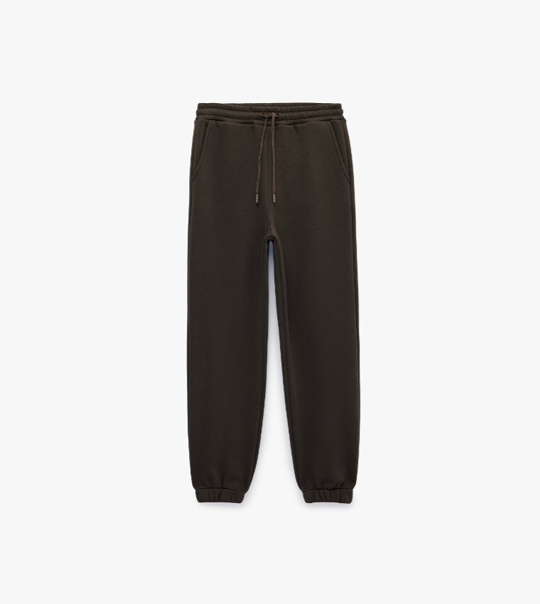 Solid Relaxed Fit Joggers