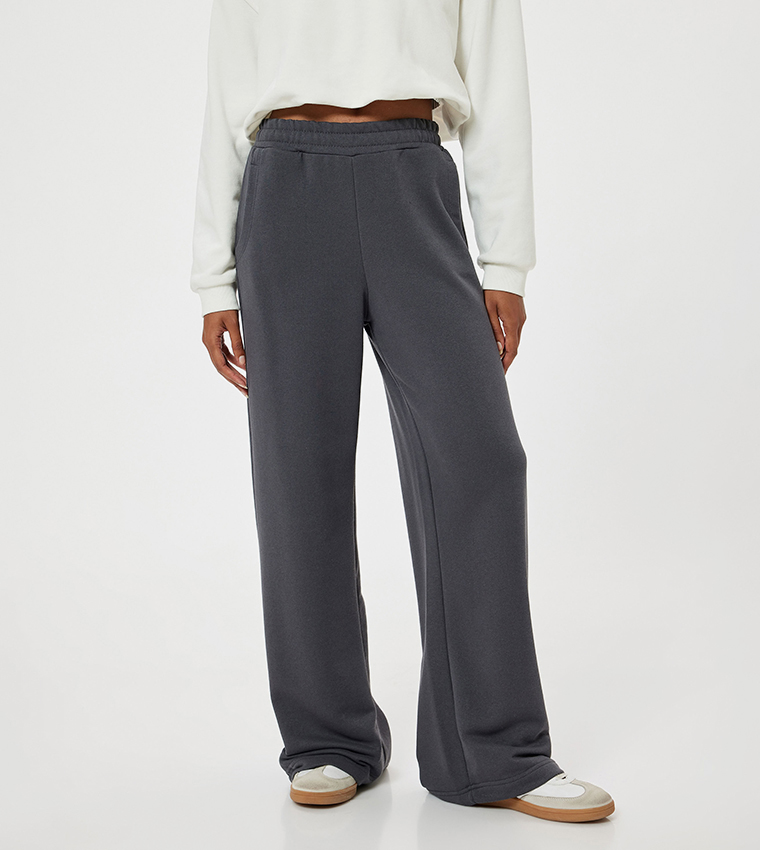 Solid Relaxed Fit Sweatpants