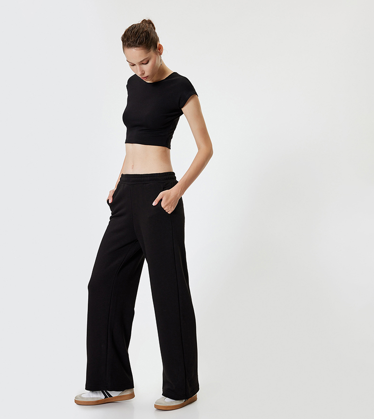 Koton  Sweatpants - BLACK Sweatpants