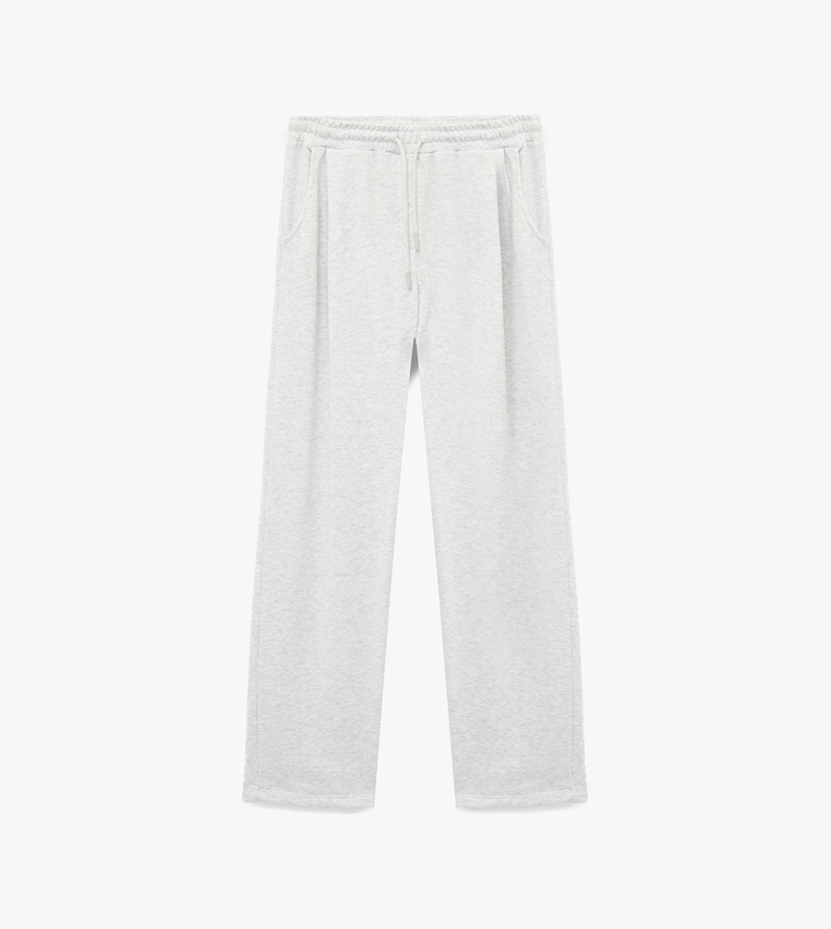 Solid Wide Leg Sweatpants