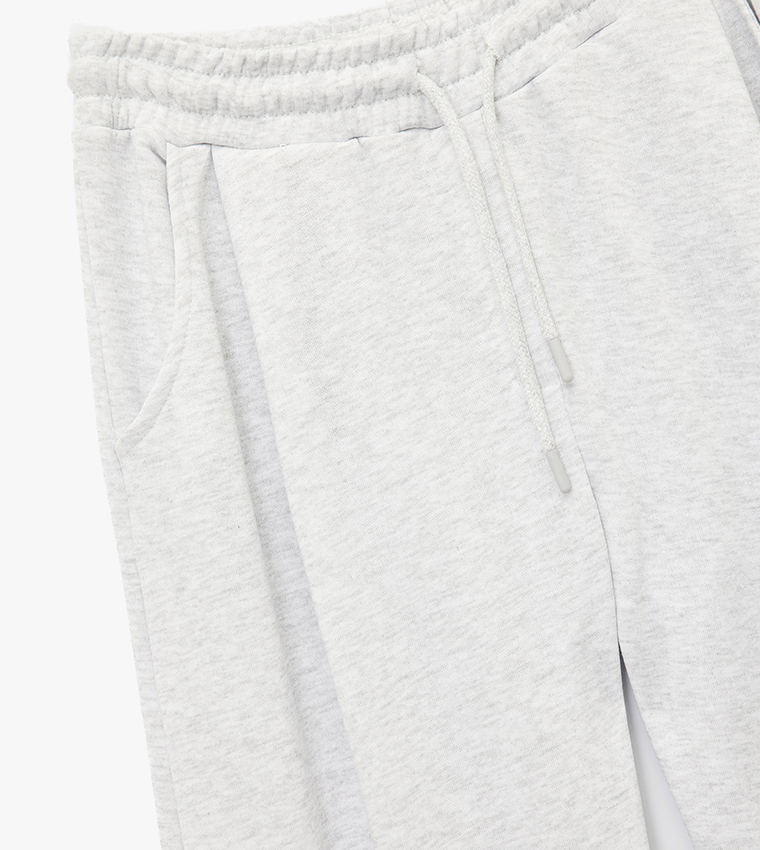 Solid Wide Leg Sweatpants