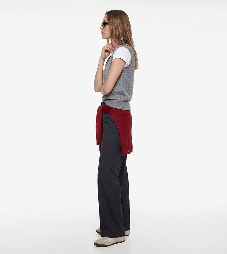 Solid Regular Fit Trousers