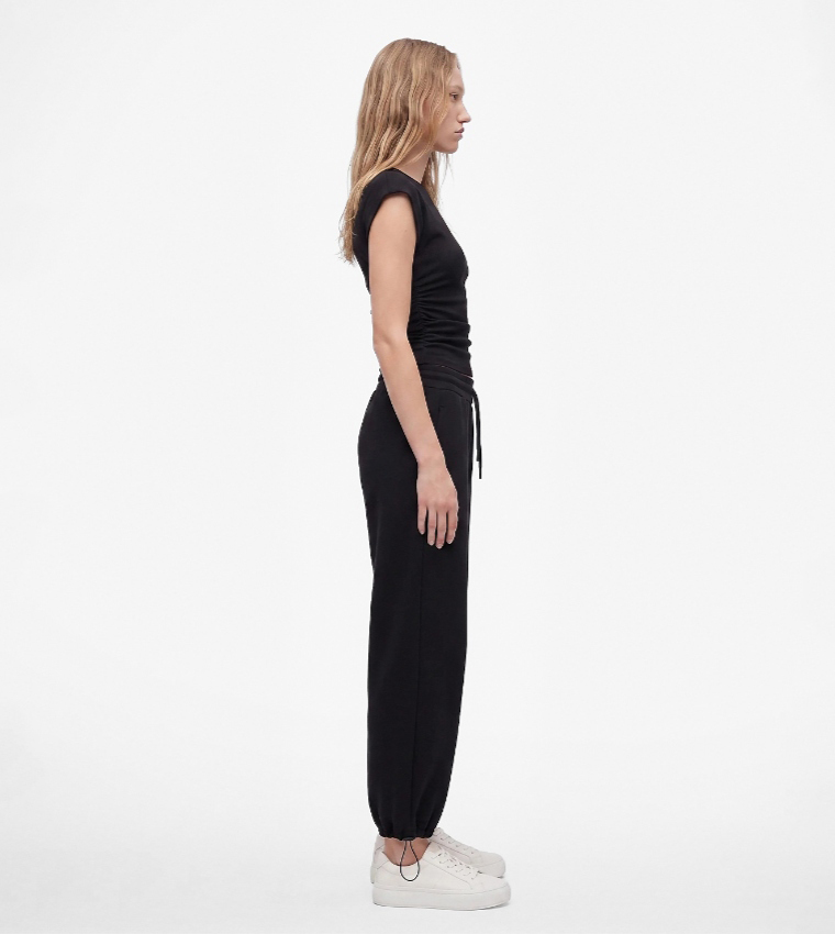 كوتون  بناطيل رياضية - أسود Sleeveless Tops