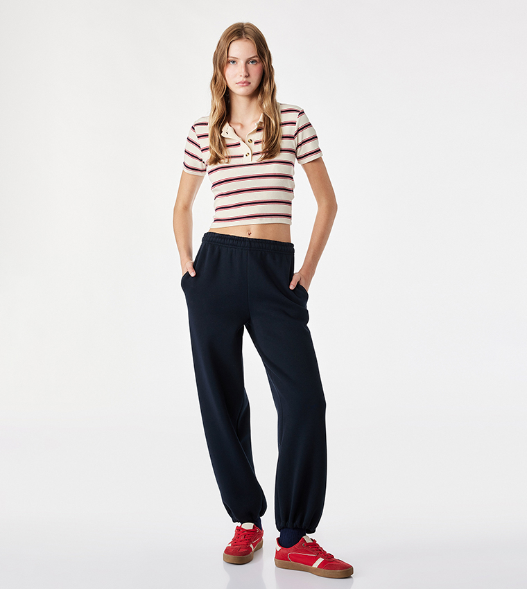 Solid Relaxed Fit Joggers