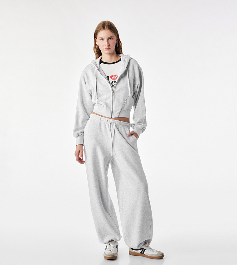 Solid Loose Fit Sweatpants