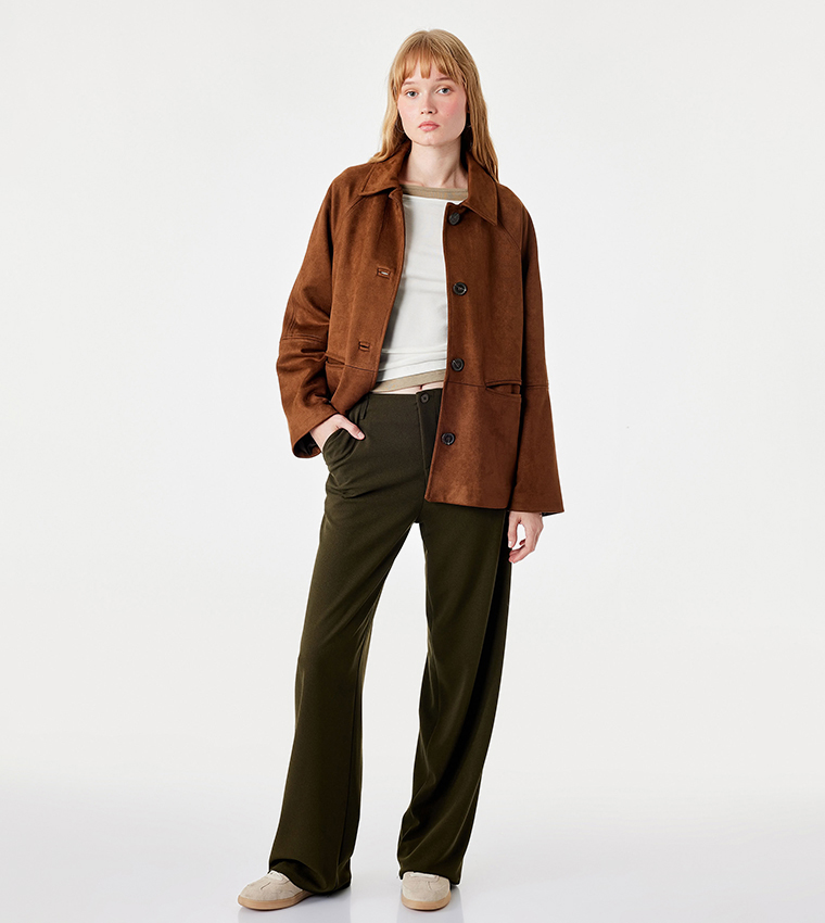 Koton  Casual Pants - Khaki Casual Pants