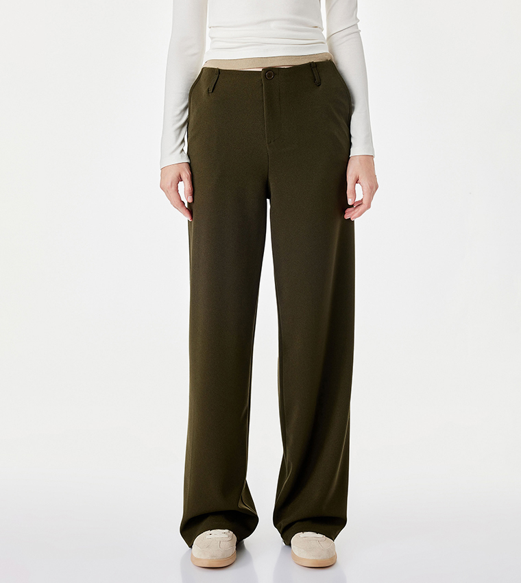 Koton  Casual Pants - Khaki Casual Pants