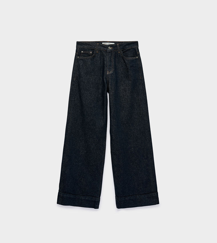 Koton  Wide Leg Jeans - Navy Wide Leg Jeans
