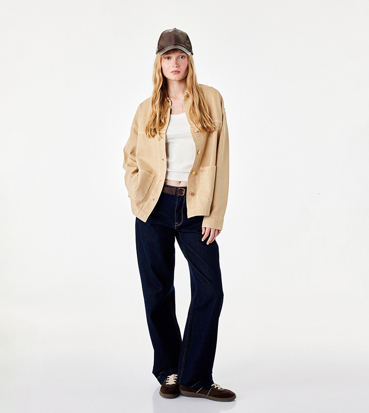 Koton  Casual Jackets - Beige Casual Jackets