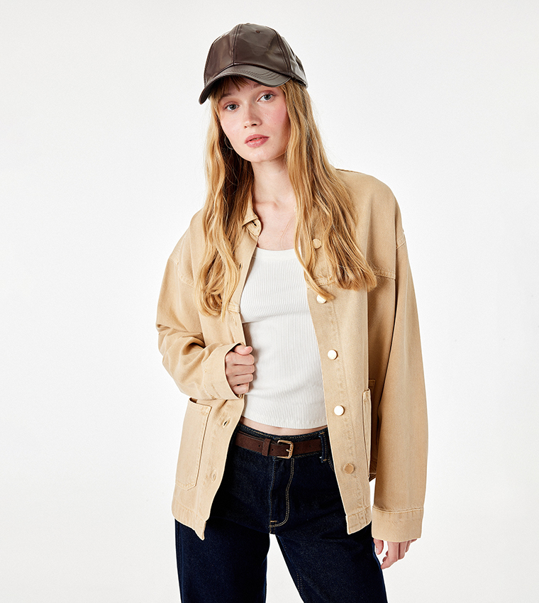 Koton  Casual Jackets - Beige Casual Jackets