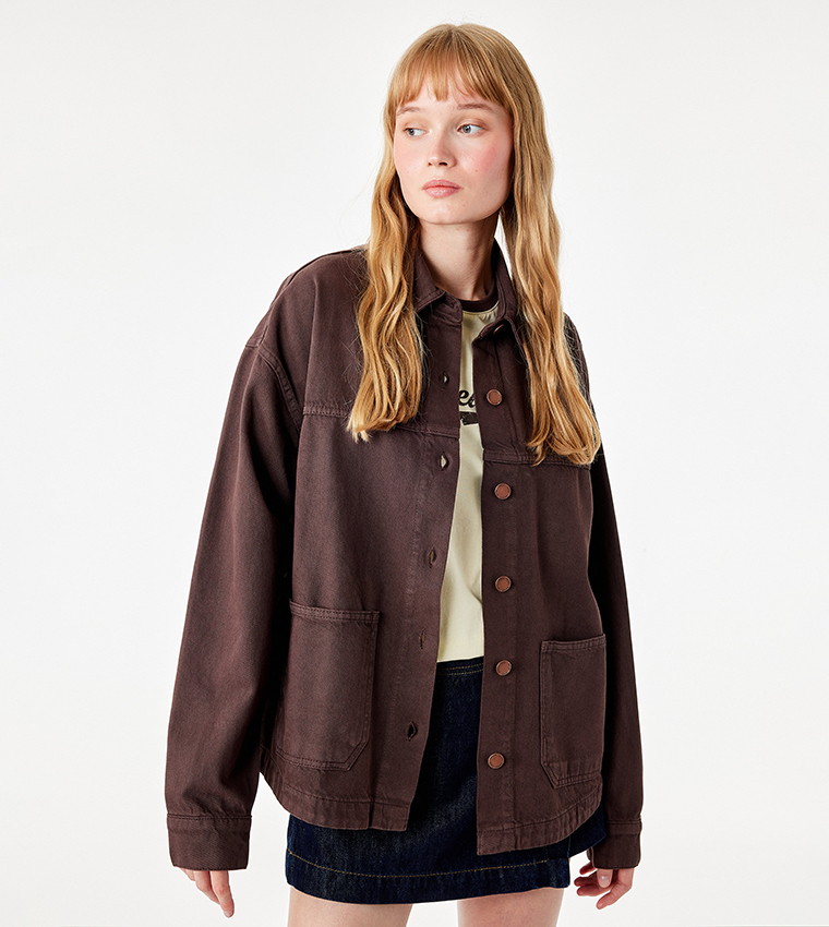 Koton  Casual Jackets - Brown Casual Jackets