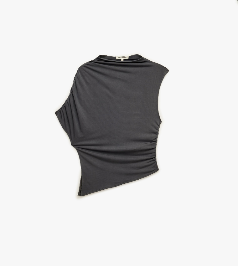 Koton  Sleeveless Tops - Grey Waistcoats