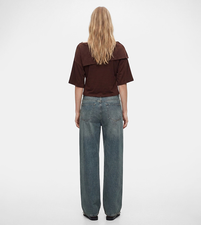 كوتون  توبات قصيرة - بني  Cropped Tops