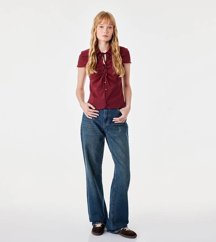 Solid Short Sleeves Shirt