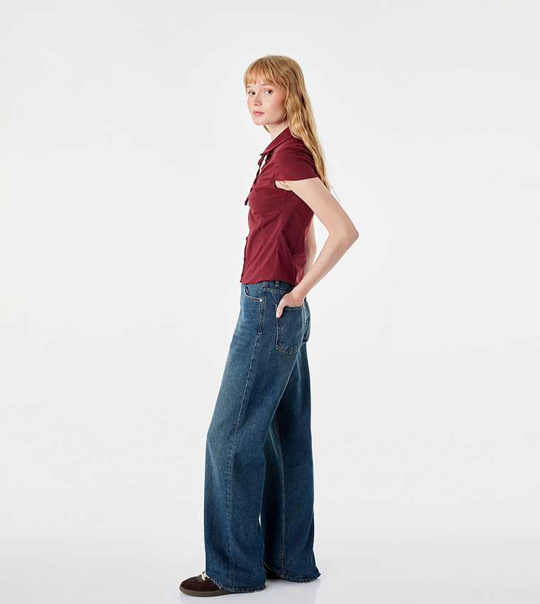 Solid Short Sleeves Shirt