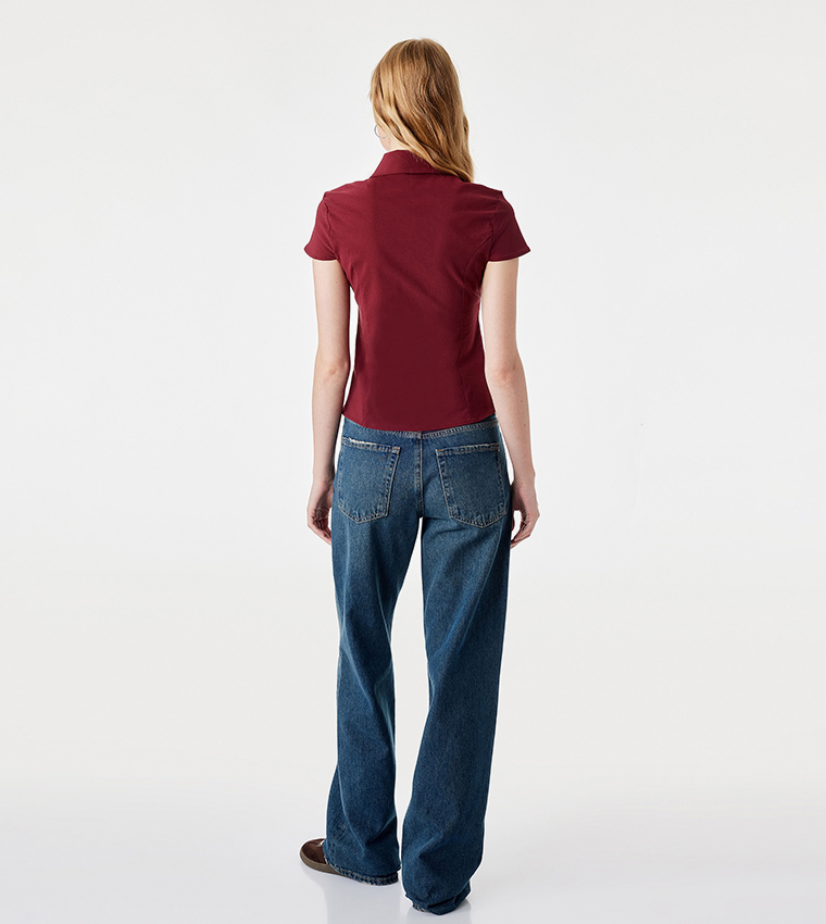 Solid Short Sleeves Shirt