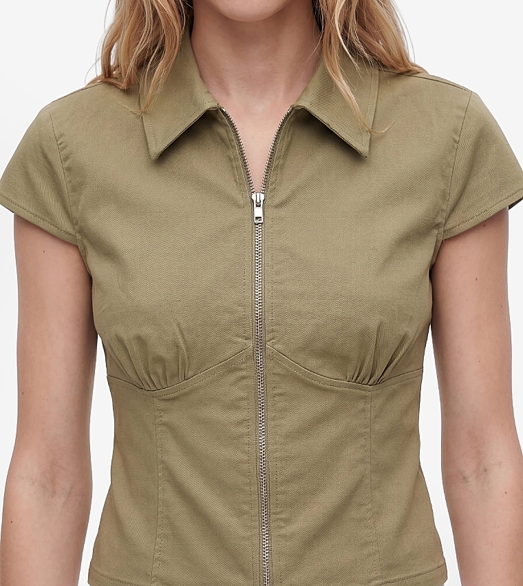 Koton  Casual Tops - Khaki Waistcoats