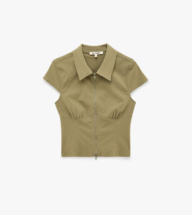 Koton  Casual Tops - Khaki Waistcoats