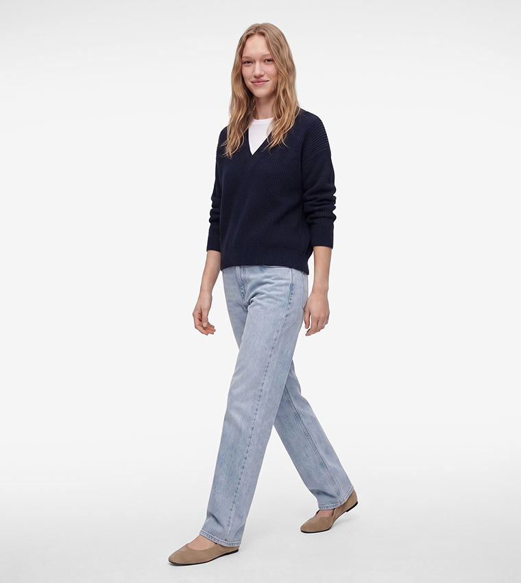 كوتون  سترات بياقة V  - كحلي V-neck Sweaters