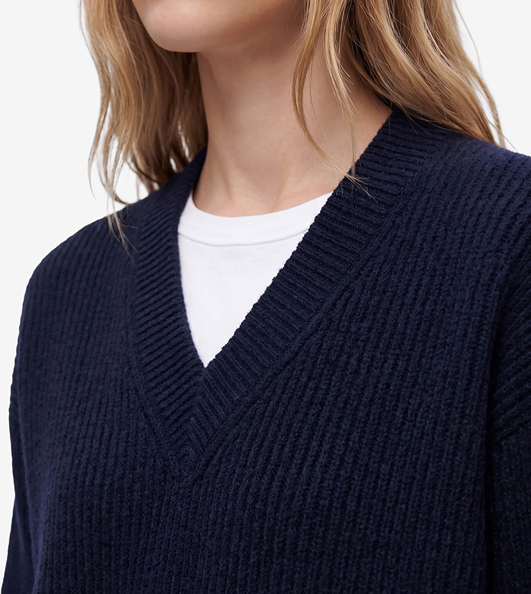 كوتون  سترات بياقة V  - كحلي V-neck Sweaters