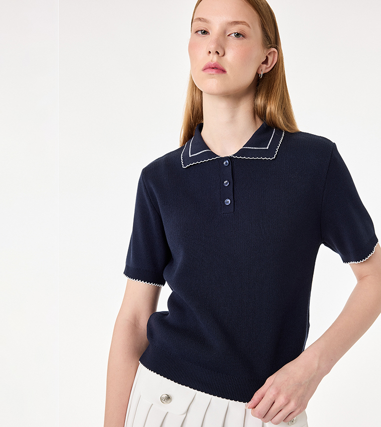 Solid Short Sleeves Polo T-Shirt