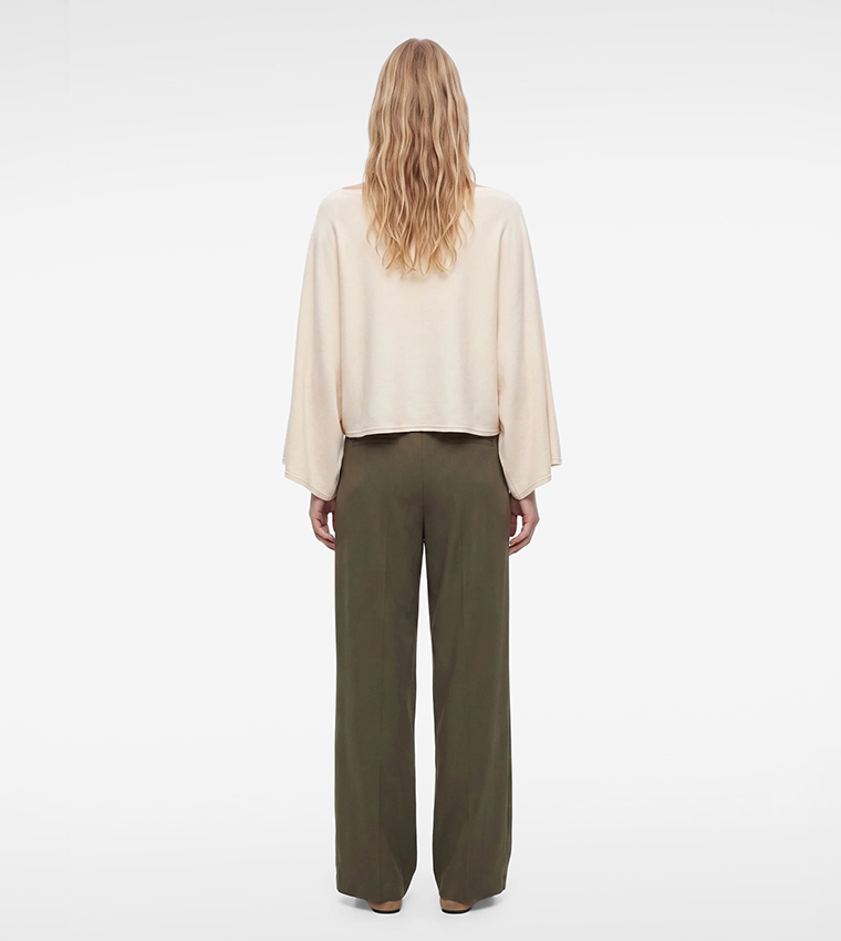 كوتون  سترات بياقة دائرية - بيج Round Neck Sweaters