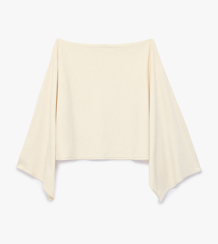 كوتون  سترات بياقة دائرية - بيج Round Neck Sweaters