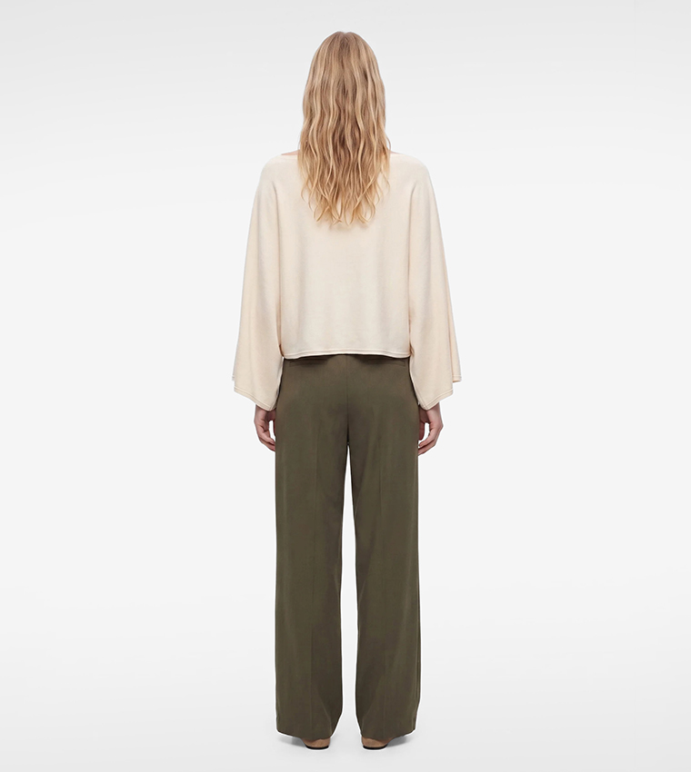 كوتون  سترات بياقة دائرية - بيج Round Neck Sweaters