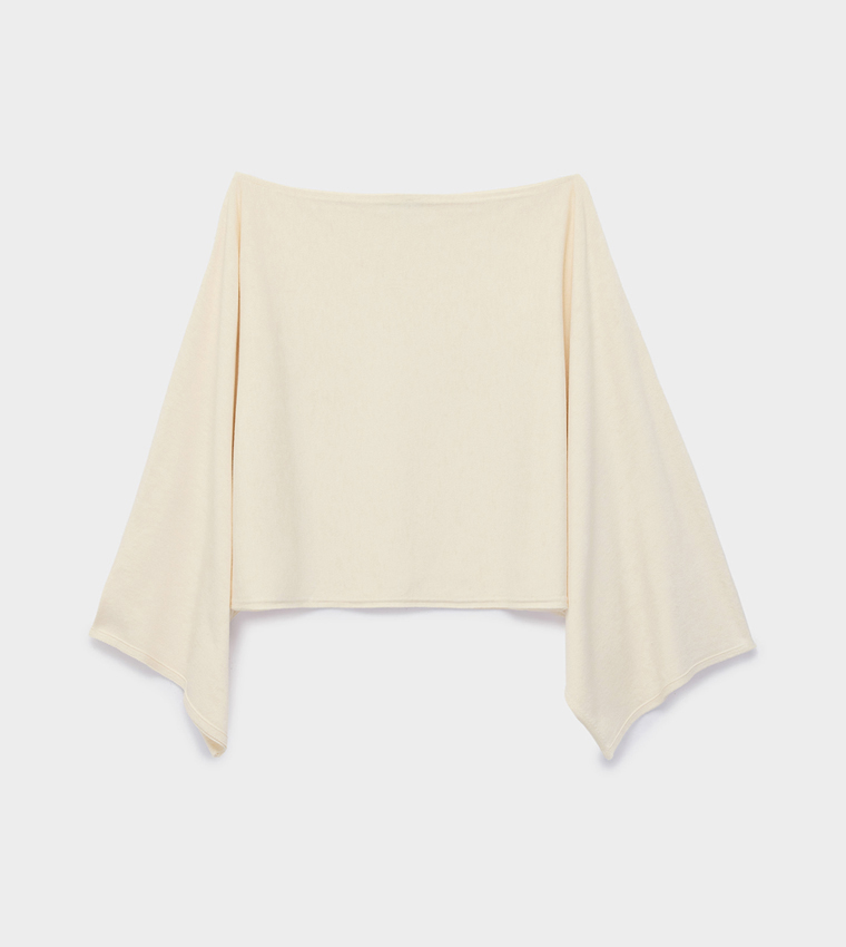 كوتون  سترات بياقة دائرية - بيج Round Neck Sweaters