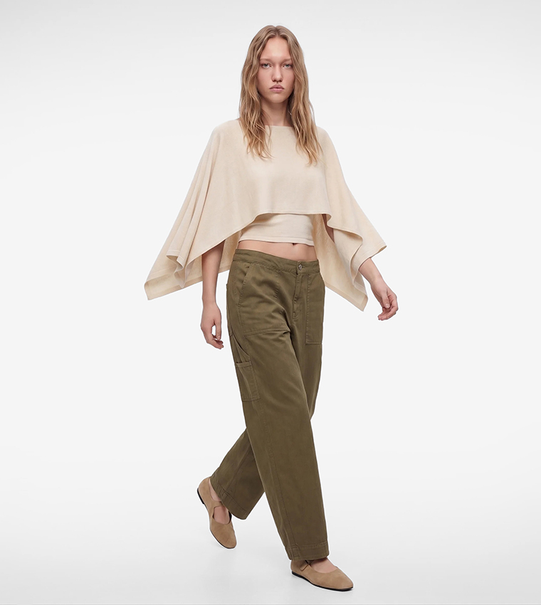 Koton  Round Neck Sweaters - Beige Round Neck Sweaters