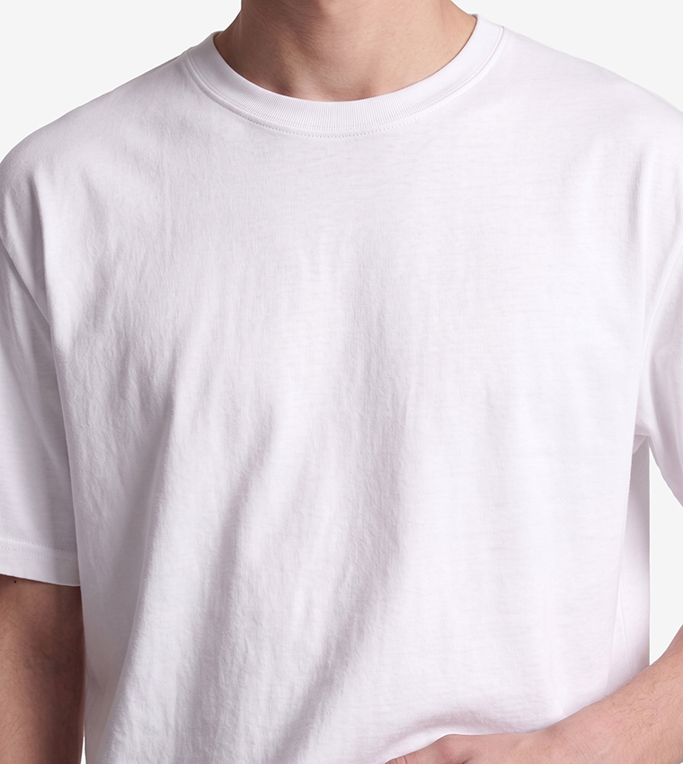 Solid Crew Neck T-Shirt
